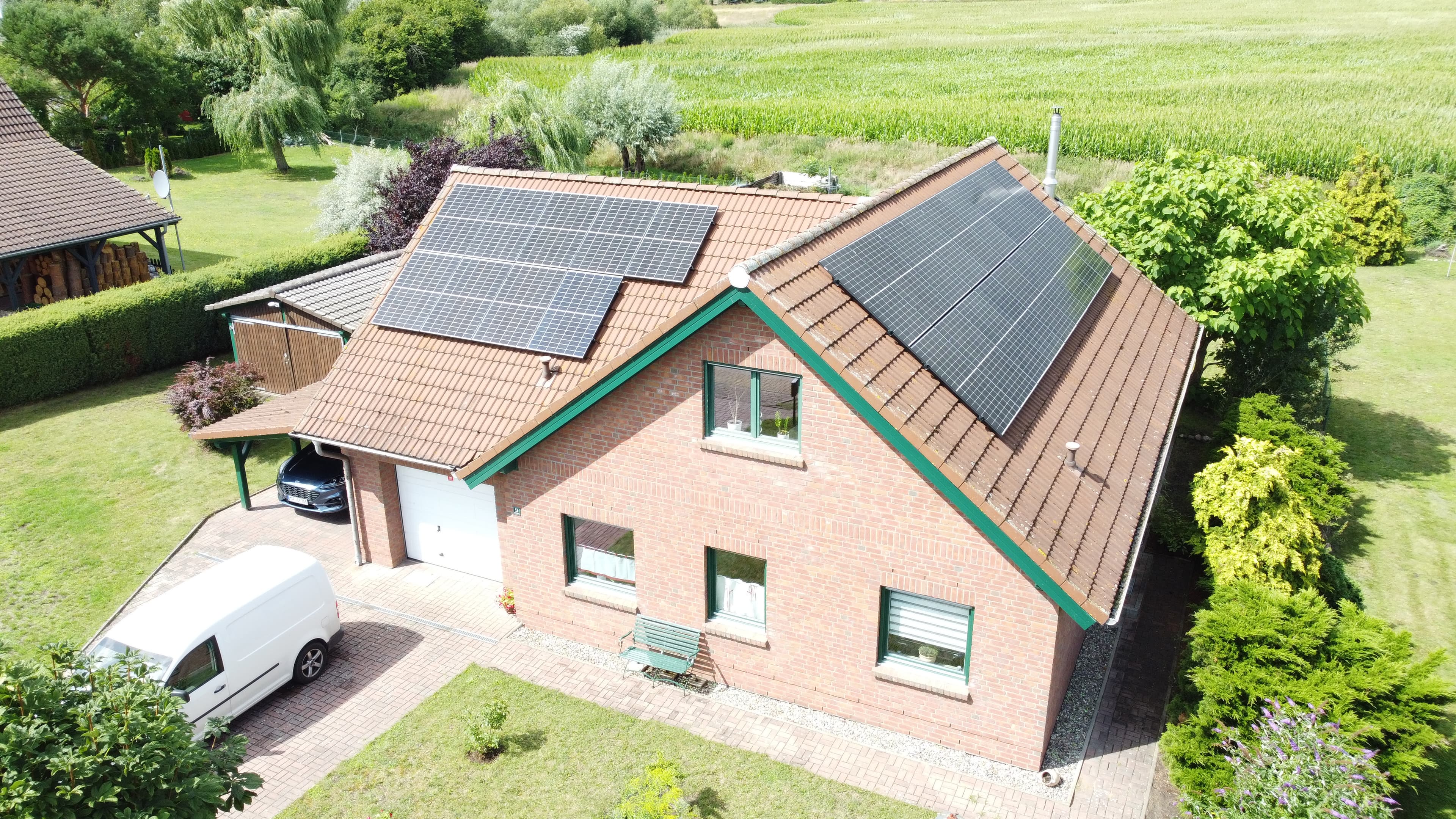 Energieeffizientes Haus mit Photovoltaikanlage
