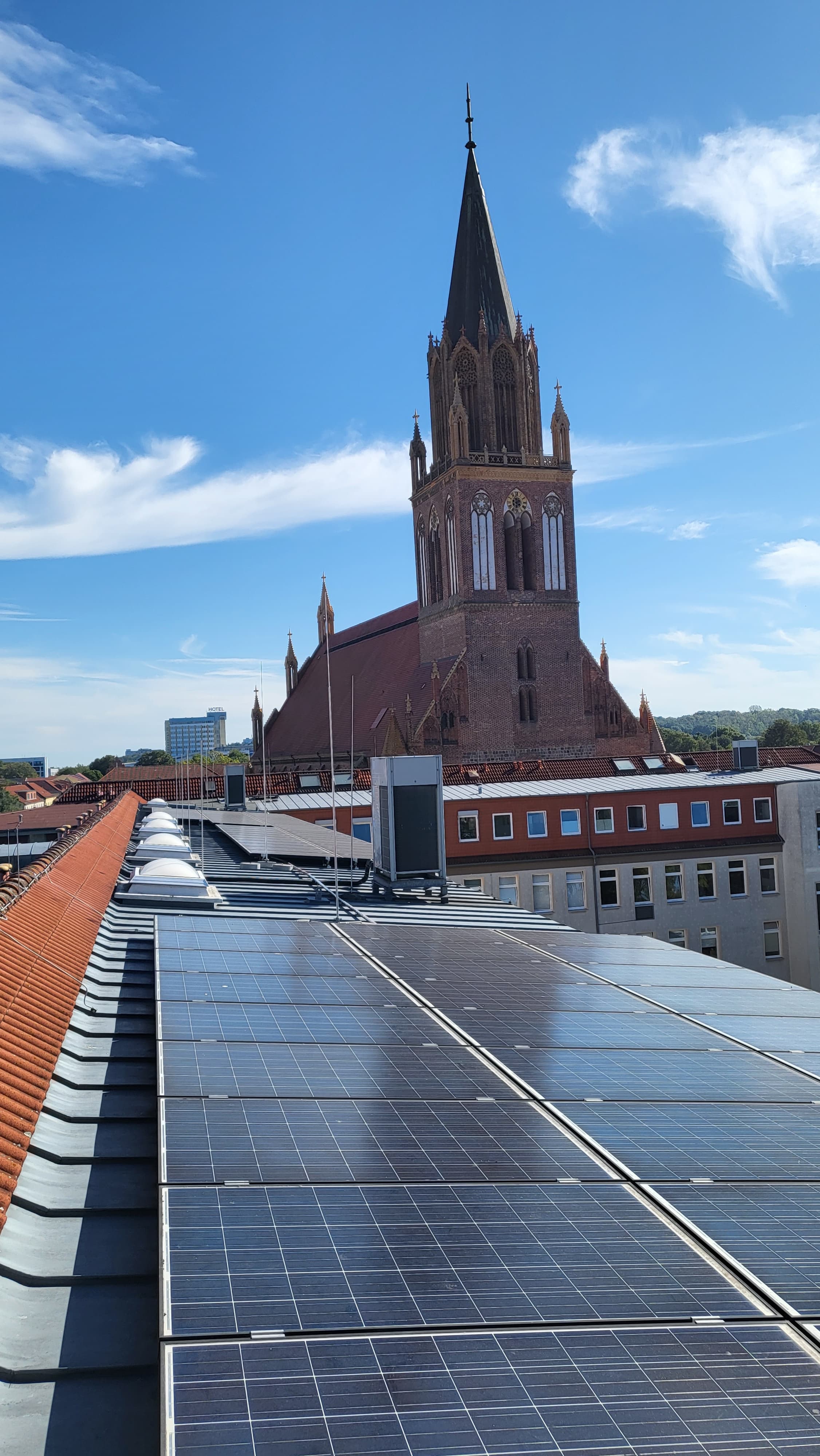 Photovoltaikanlage auf Wohnkomplex